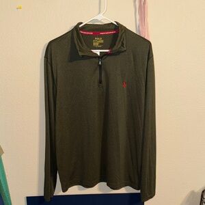 Polo by Ralph Lauren Olive Green Zip Up Sweater